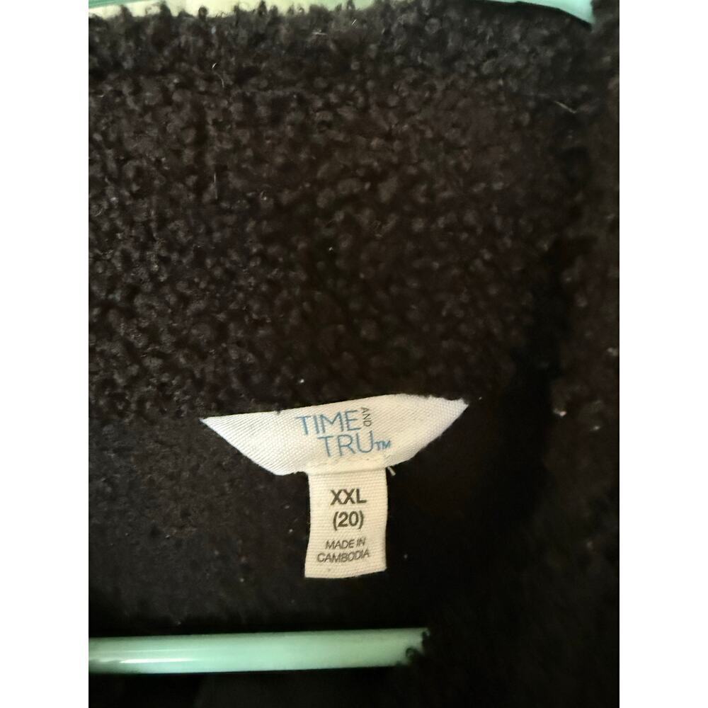 Black Fuzzy Women's Jacket - Picture 2 of 3